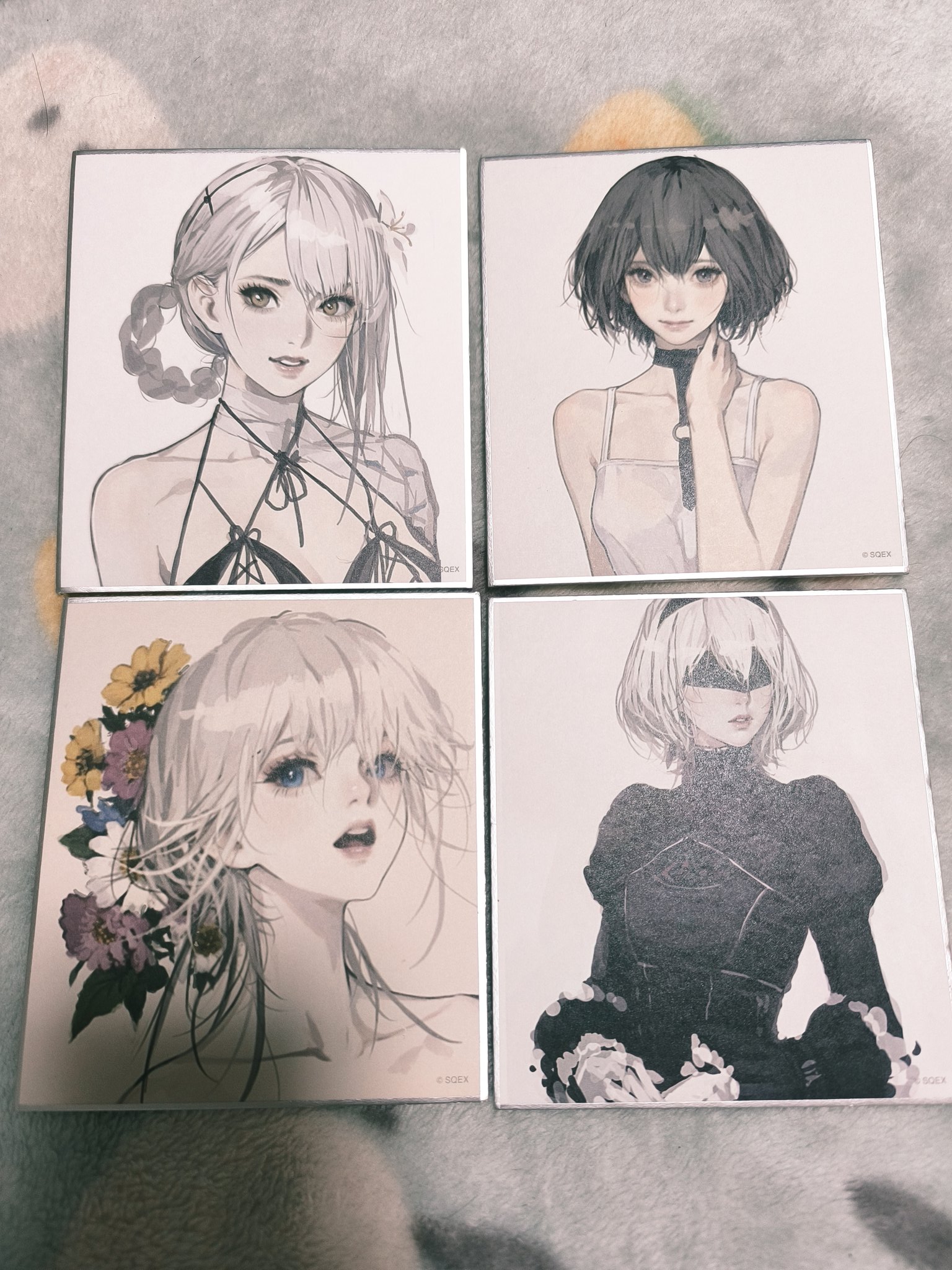 9S ニーア展 消セナイ記録 15周年 色紙 9S