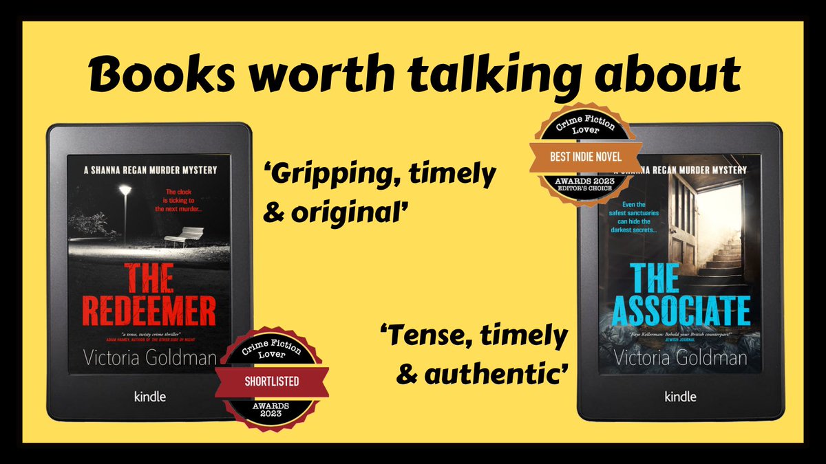 Love crime fiction?
Shocked by rising antisemitism?
Believe in interfaith?

Then check out The Redeemer &amp; The Associate.

**Best Debut Crime Novel of 2022 in the Crime Fiction Lover Awards**

'Faye Kellerman, behold your British counterpart!'

➡️mybook.to/ShannaReganMys…