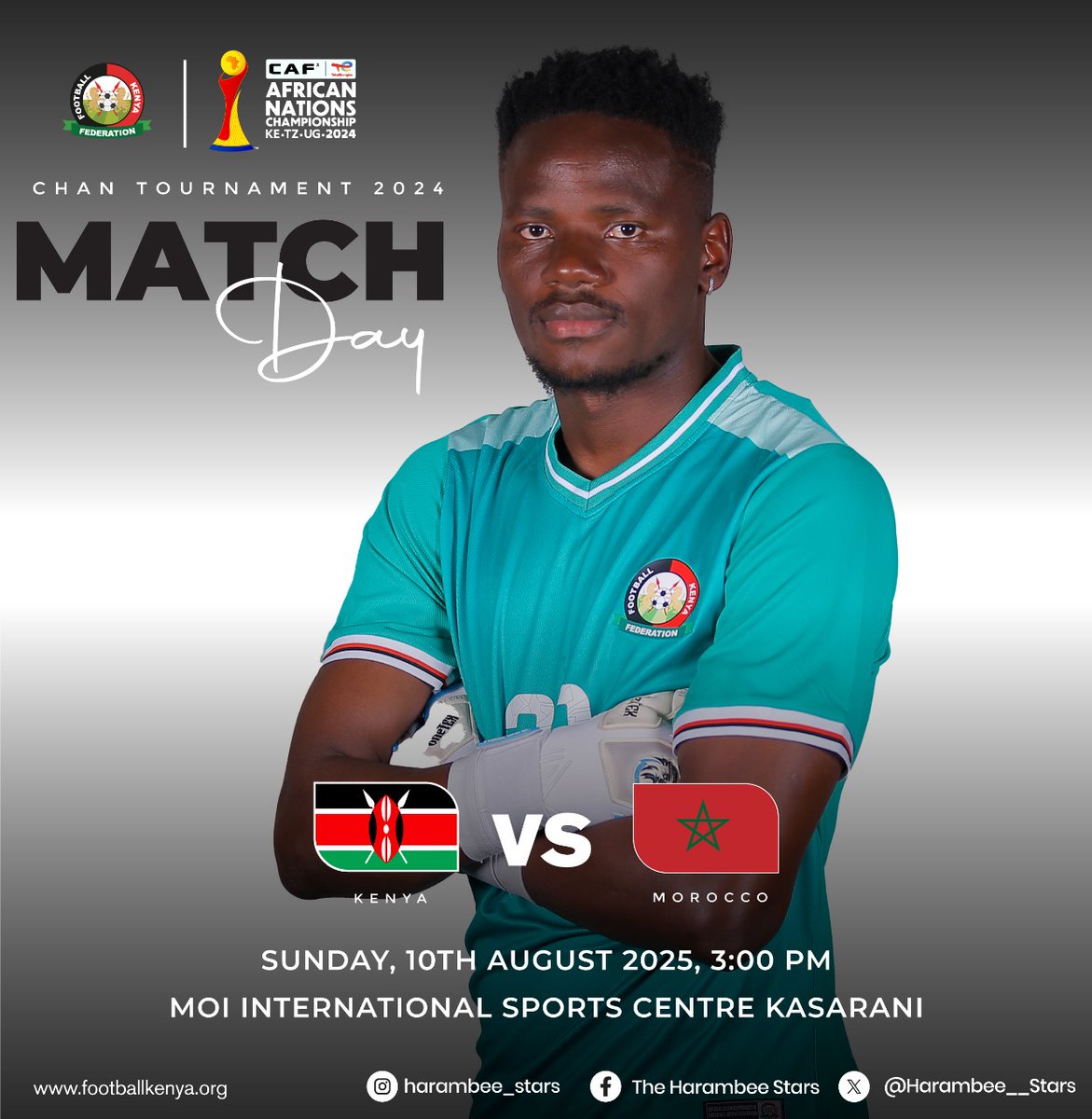 Sending <a href="/Harambee__Stars/">Harambee Stars</a> my best wishes for today's match against Morocco at Kasarani.
I encourage you to secure victory, topping Group A before last minute VAR drama!

🇰🇪 Tushabikie #HarambeeStars