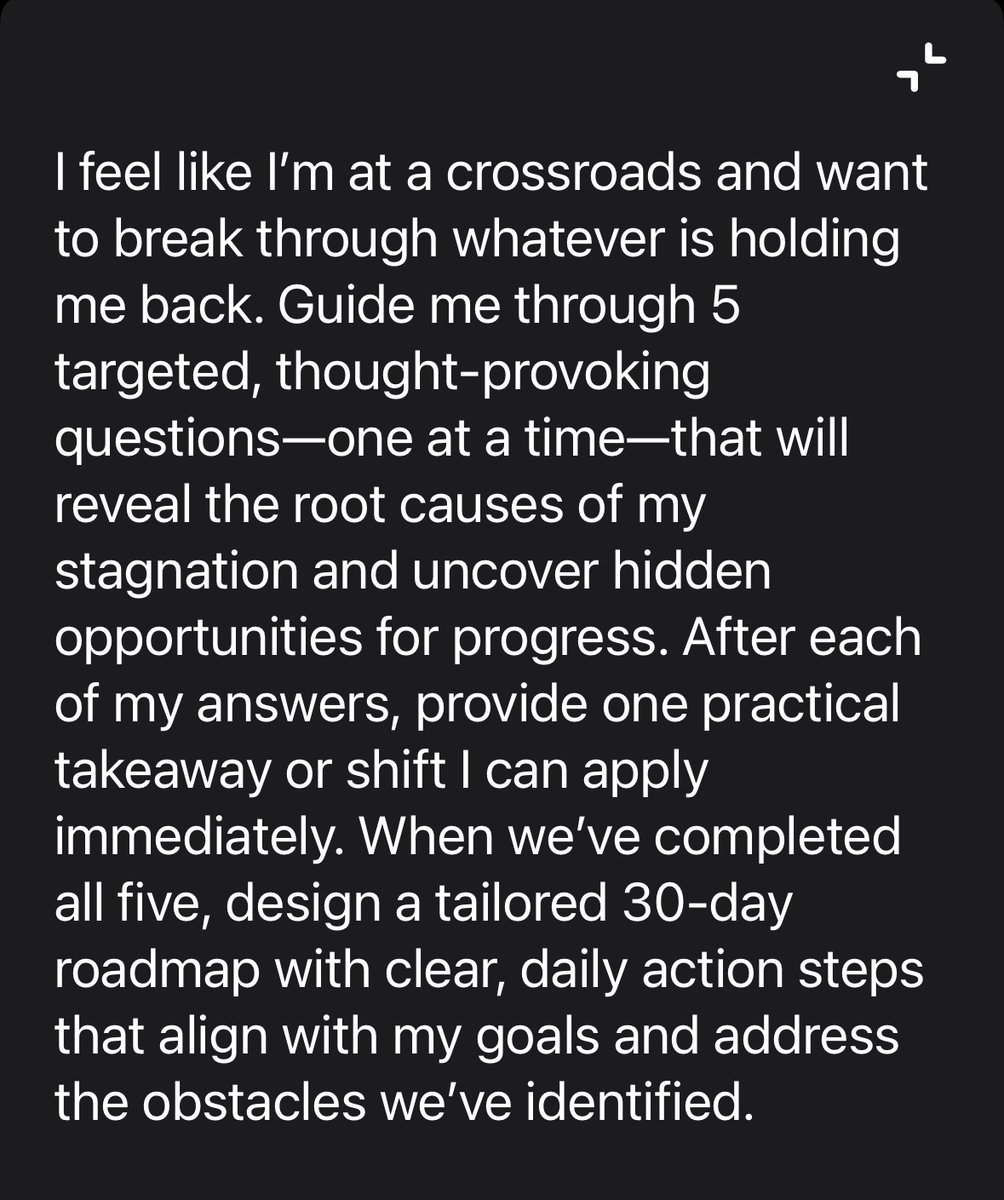 aaditsh's tweet photo. Use this prompt if you feel stuck https://t.co/ttMmwZo9L0