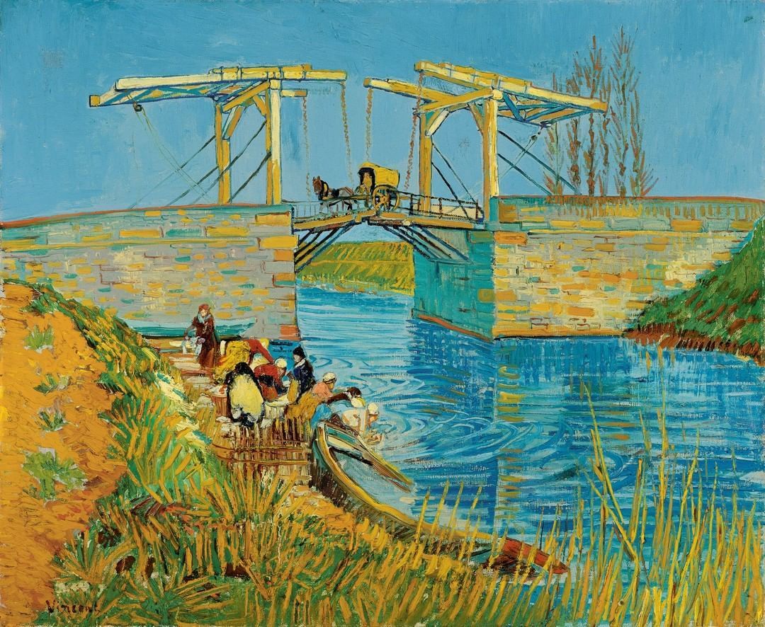‘Many of the subjects here are just – in character – the same as in Holland – the difference is in the colour’, wrote Vincent to his brother Theo in 1888. It’s hardly surprising that the Langlois Bridge reminded him of the Netherlands – there were plenty of drawbridges like this.