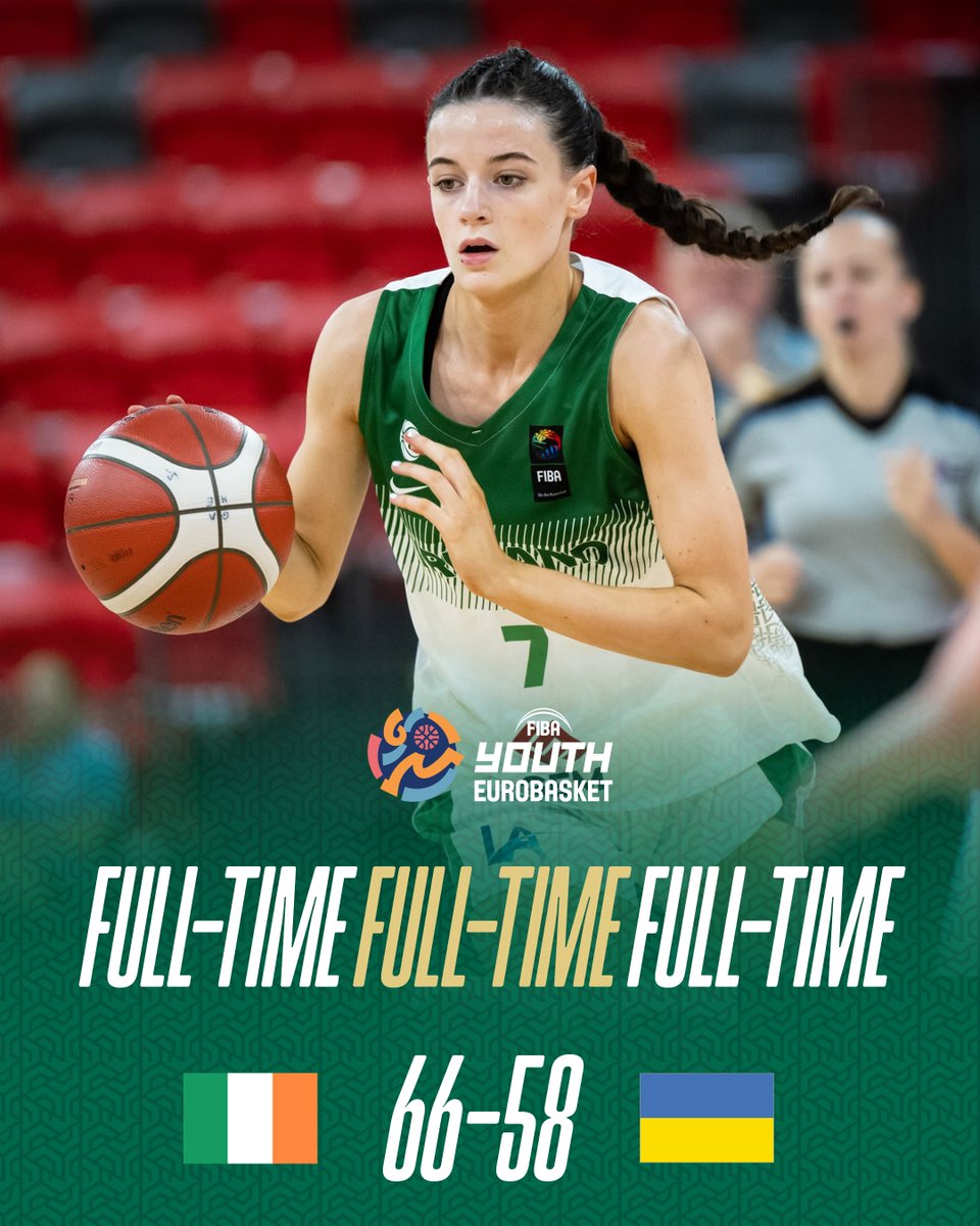 7️⃣th place secured at the FIBA U20 Women's EuroBasket 👊

#GreenMeansGo ☘️ || #IrishBasketball