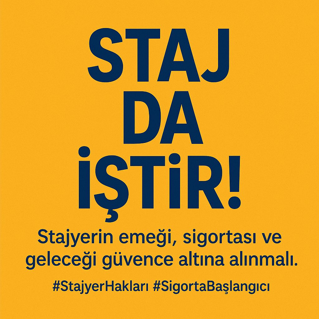 Zeliha Şahin (@zeliha0676) on Twitter photo Artık yetti!
Bizi görmeyen vicdanlara, sessiz kalan kurumlara, sırtını dönen sisteme sesleniyoruz:
Hakkımızı geri verin!
<a href="/cancoskun/">Can Coşkun</a>
<a href="/ulku_cobann/">ÜLKÜ ÇOBAN</a>
@talatatilla
@eliftumen
<a href="/tchuseyinakgun/">Hüseyin AKGÜN</a>
<a href="/buketaydin/">buket aydın</a>
<a href="/OyaCebi/">Oya ÇEBİ</a>
Hakkımızı Alacağız
#Staj
#Çıraklık
#Sigortası
#SGK
#Başlangıcı
#Olacak Artık yetti!
Bizi görmeyen vicdanlara, sessiz kalan kurumlara, sırtını dönen sisteme sesleniyoruz:
Hakkımızı geri verin!
<a href="/cancoskun/">Can Coşkun</a>
<a href="/ulku_cobann/">ÜLKÜ ÇOBAN</a>
@talatatilla
@eliftumen
<a href="/tchuseyinakgun/">Hüseyin AKGÜN</a>
<a href="/buketaydin/">buket aydın</a>
<a href="/OyaCebi/">Oya ÇEBİ</a>
Hakkımızı Alacağız
#Staj
#Çıraklık
#Sigortası
#SGK
#Başlangıcı
#Olacak