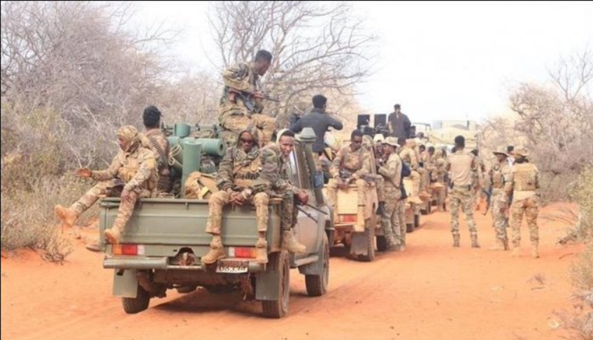 AFRICA24TV's tweet photo. #Afrique, L’armée 🇸🇴#somalienne, appuyée par les forces 🇺🇬#ougandaises de l’Union africaine (#UA), a neutralisé plus de 120 combattants d’Al-Shabaab lors d’une offensive menée dans la province de #Lower_Shabelle, au sud du pays, selon le ministre de la Défense Ahmed Moalim Faqi. L’opération a permis de reprendre plusieurs positions du groupe terroriste, affilié à Al-Qaïda.