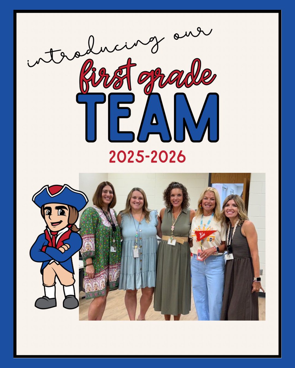 Mrs. Moulder, Mrs. Brodbeck, Mrs. Holtsclaw, Mrs. Marble, and Mrs. Rice were so excited to welcome their firsties last week! We are geared up for week 2!!