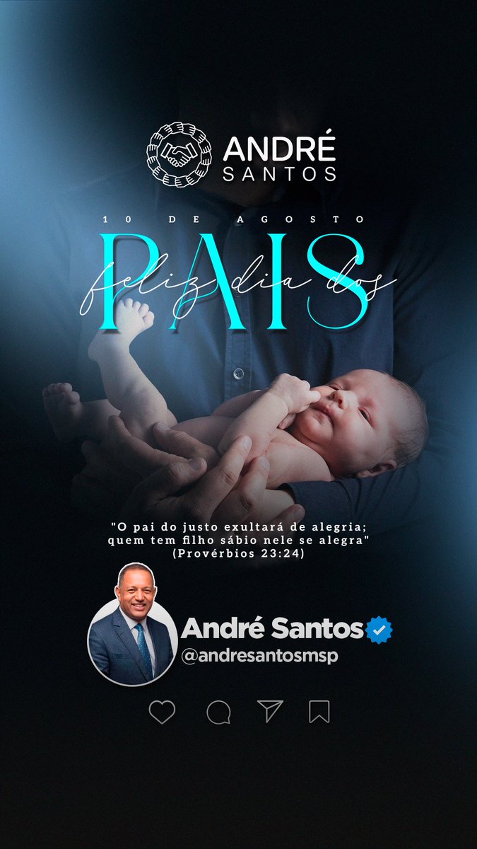 Feliz Dia dos Pais! Hoje é dia de valorizar e honrar aquele que foi usado por Deus para nos dar a vida. Se você está longe do seu pai, não perca tempo — se aproxime, reconcilie, abrace. A vida é curta demais para deixar o amor para depois.