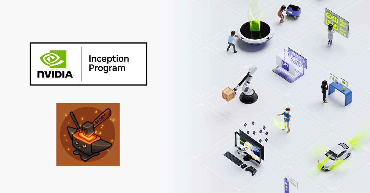 getFoundry's tweet image. Excited to share: Foundry $FDRY has recently been accepted into the NVIDIA  Inception program. Big momentum for our AI roadmap. #NVIDIAInception 
So what does this mean?