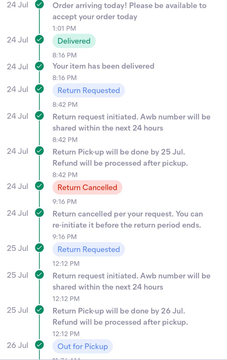 Itsme_premkr's tweet photo. 1/2
@Meesho_Official @meesho_support 
Do not buy anything from meesho, they are doing scam from the people, I got a different colour product so I tried to return the product, they always get rescheduled when I tried to contact customer support they only tell me that cancel it https://t.co/AbeUk3v1Iw