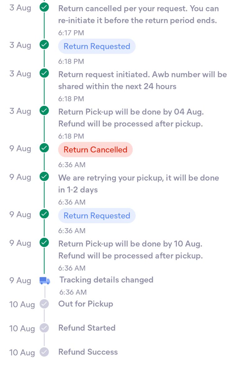 Itsme_premkr's tweet photo. 1/2
@Meesho_Official @meesho_support 
Do not buy anything from meesho, they are doing scam from the people, I got a different colour product so I tried to return the product, they always get rescheduled when I tried to contact customer support they only tell me that cancel it https://t.co/AbeUk3v1Iw
