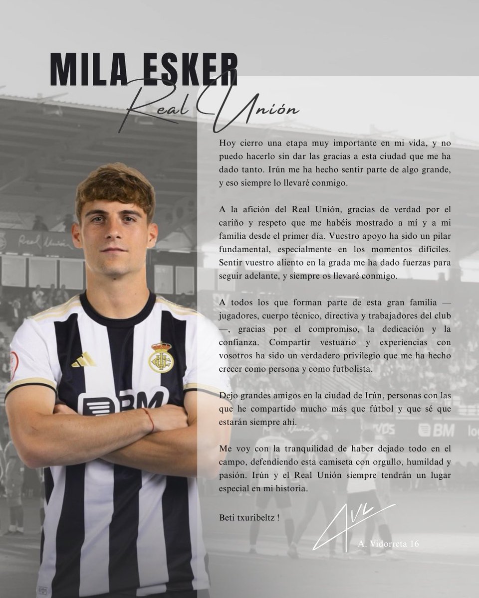 Ander Vidorreta Larumbe (@avidorreta) on Twitter photo Eskerrik asko Irún. Eskerrik asko Irún.