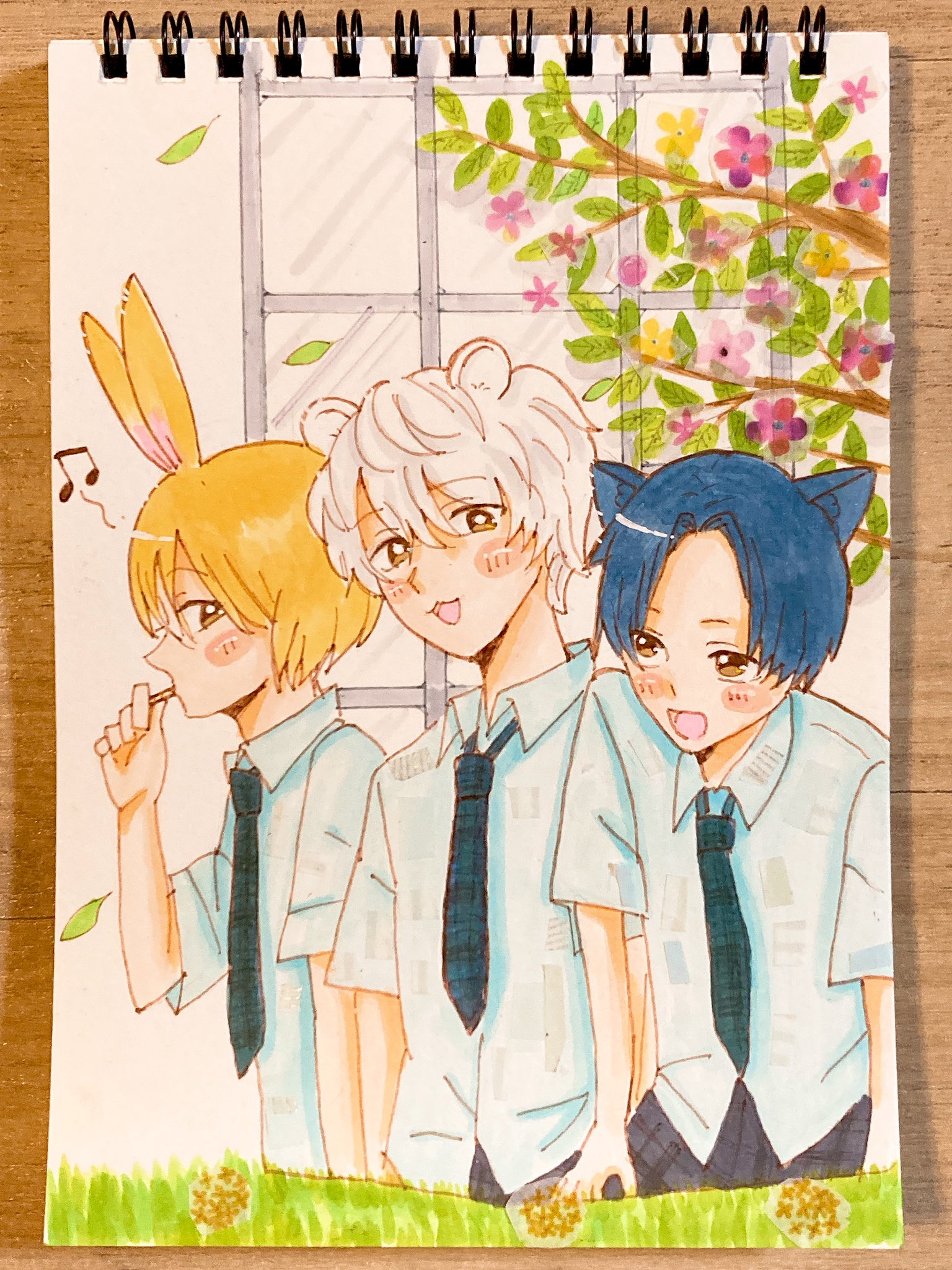 手描きイラスト　リク20 適当緑 on X: 