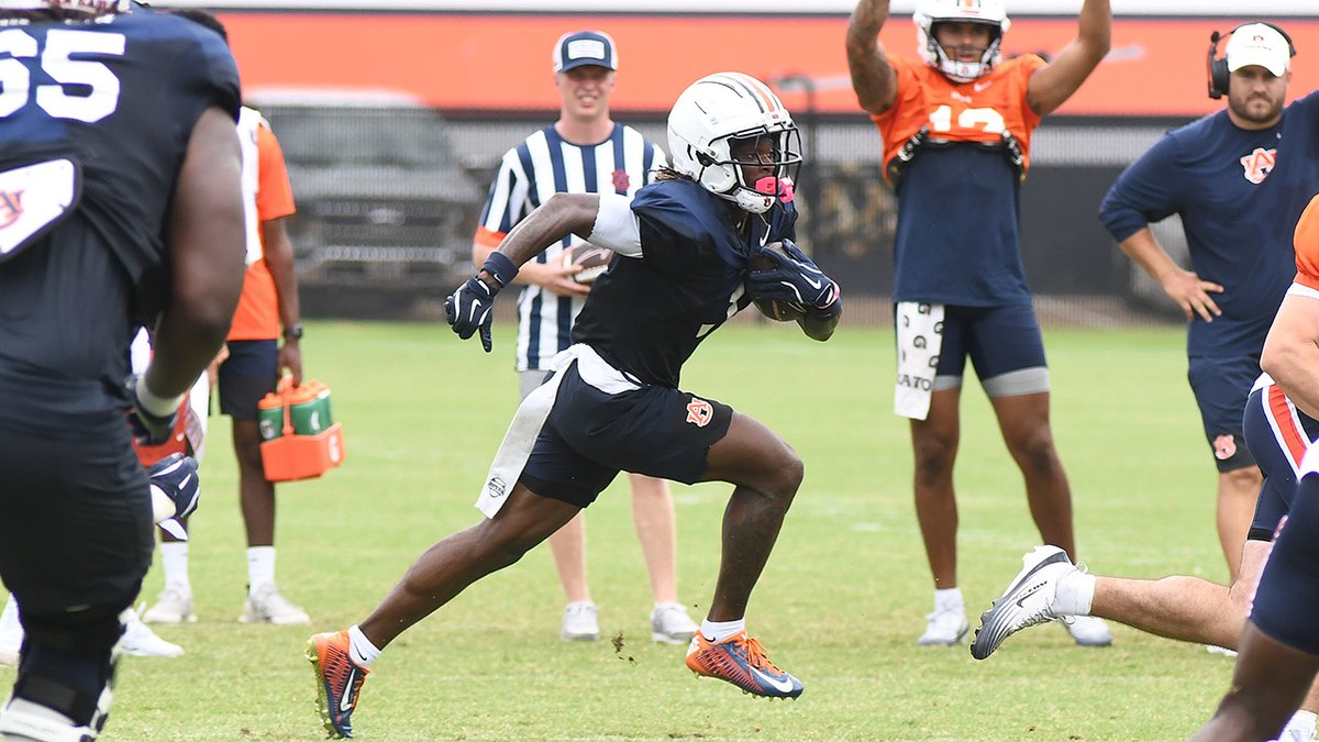 More scenes from Auburn's camp as the Tigers get ready for the 2025 season 
247sports.com/college/auburn…