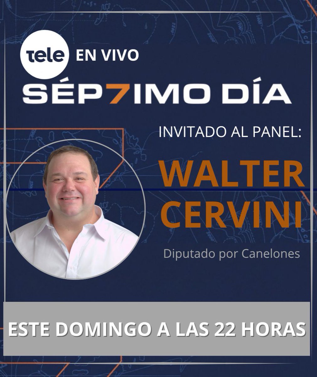 Hoy a las 22hs voy a estar en vivo en Séptimo Día Canal 12 hablando sobre  el futuro del agua potable en nuestro país. Nos vemos!