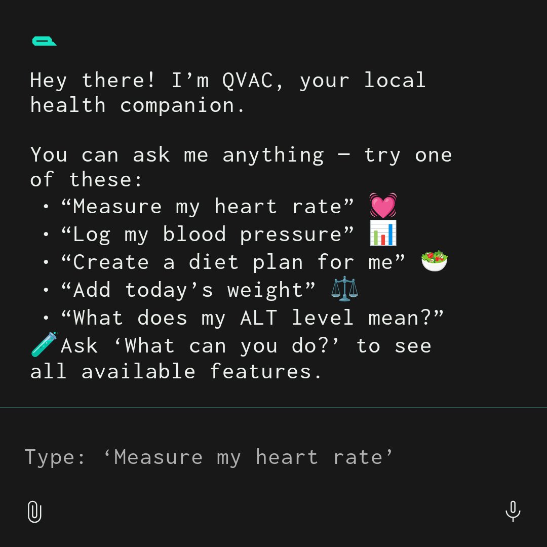 paoloardoino's tweet image. QVAC Health testing

coming soon at qvac.tether.io