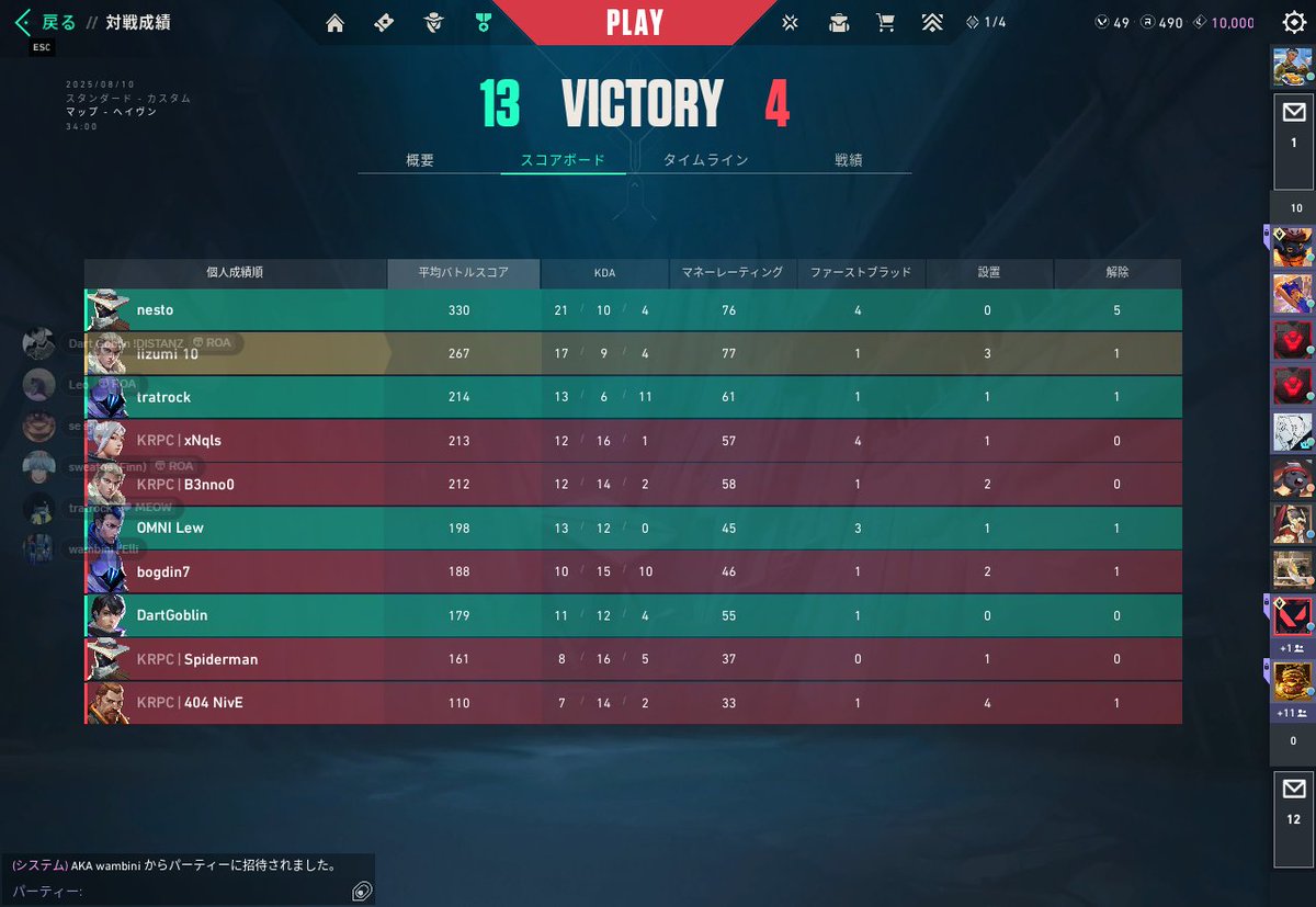 iizmi08's tweet photo. @tratrockk @_Dart_Goblin_ @LewVLR @nesto_val Game 1 13:4 #Kryptical next game agaisnt TBA https://t.co/H35p8xbRo1