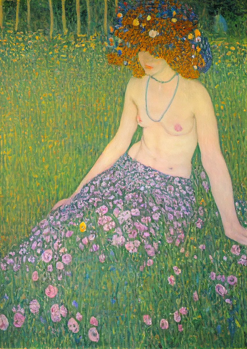 'Spring whisper' by <a href="/Negar_sep/">Negar Sepehr</a> 

Negar’s art is pure magic: deep, powerful, and bursting with feminine energy. Her unique colors and styles captivate me every time. Truly in love with her art!

objkt.com/tokens/KT1Ex1S…