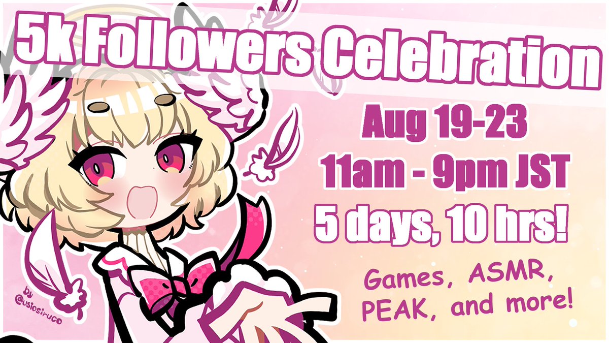 AmaiLilia's tweet photo. wow this tenshi still uses twitter to announce stream stuff?

WHEN I REMEMBER TO!!!

anyway 5k follower celebration woooooo!!! https://t.co/2SGP8henXx