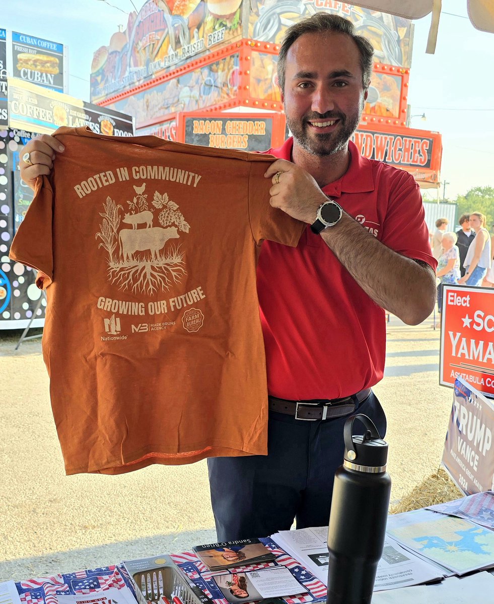 David Thomas (@davidthomasoh) on Twitter photo I got my annual Ashtabula County Farm Bureau <a href="/OhioFarmBureau/">Ohio Farm Bureau</a> t-shirt at the Ashtabula County Fair, always happy to support Ag with legislation! I got my annual Ashtabula County Farm Bureau <a href="/OhioFarmBureau/">Ohio Farm Bureau</a> t-shirt at the Ashtabula County Fair, always happy to support Ag with legislation!