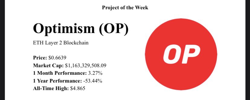 MySharkAlgo's tweet image. 🪙 Crypto of the Week: $OP
Up 3.27% in 30D | $1.16B+ market cap 🚀
The Ethereum Layer-2 scaling solution built for speed ⚡, lower fees 💰, and maximum decentralization 🌐.
Optimism is powering dApps like Uniswap, Aave, and Synthetix with blazing-fast transactions and…