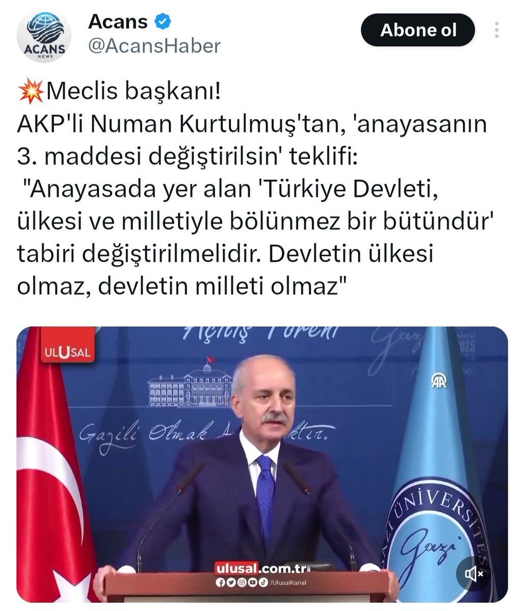 Ülke, bir devletin olmazsa olmazıdır. Devlet, belirli bir toprak parçası üzerinde egemenlik kuran, siyasi bir yapıdır. Bu toprak parçası devletin ülkesini oluşturur. Devletin ülkesi olur, milleti de. Sorun bunun gibi devşirme tiplerin bu yalanlarının bu kadar kolay kabulüdur.