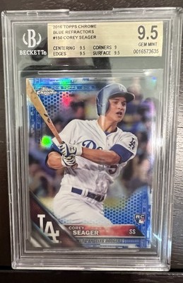 その他 COREY SEAGER Topps Chrome auto blue Hottest Corey Seager Baseball Cards on eBay