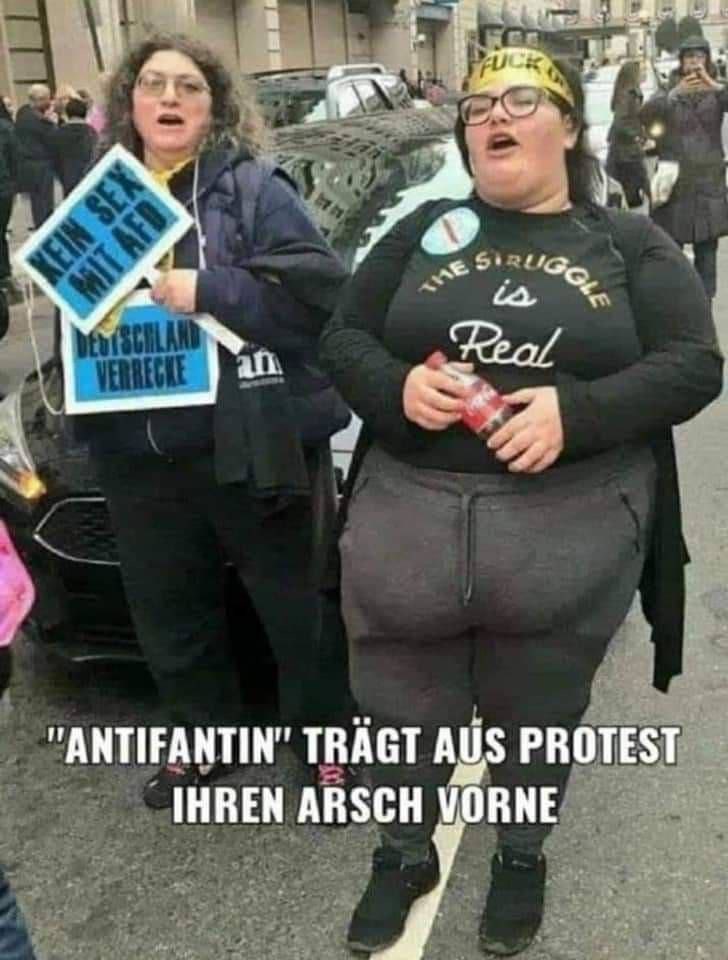 Sie geben wirklich alles!
Muss man auch mal anerkennen.