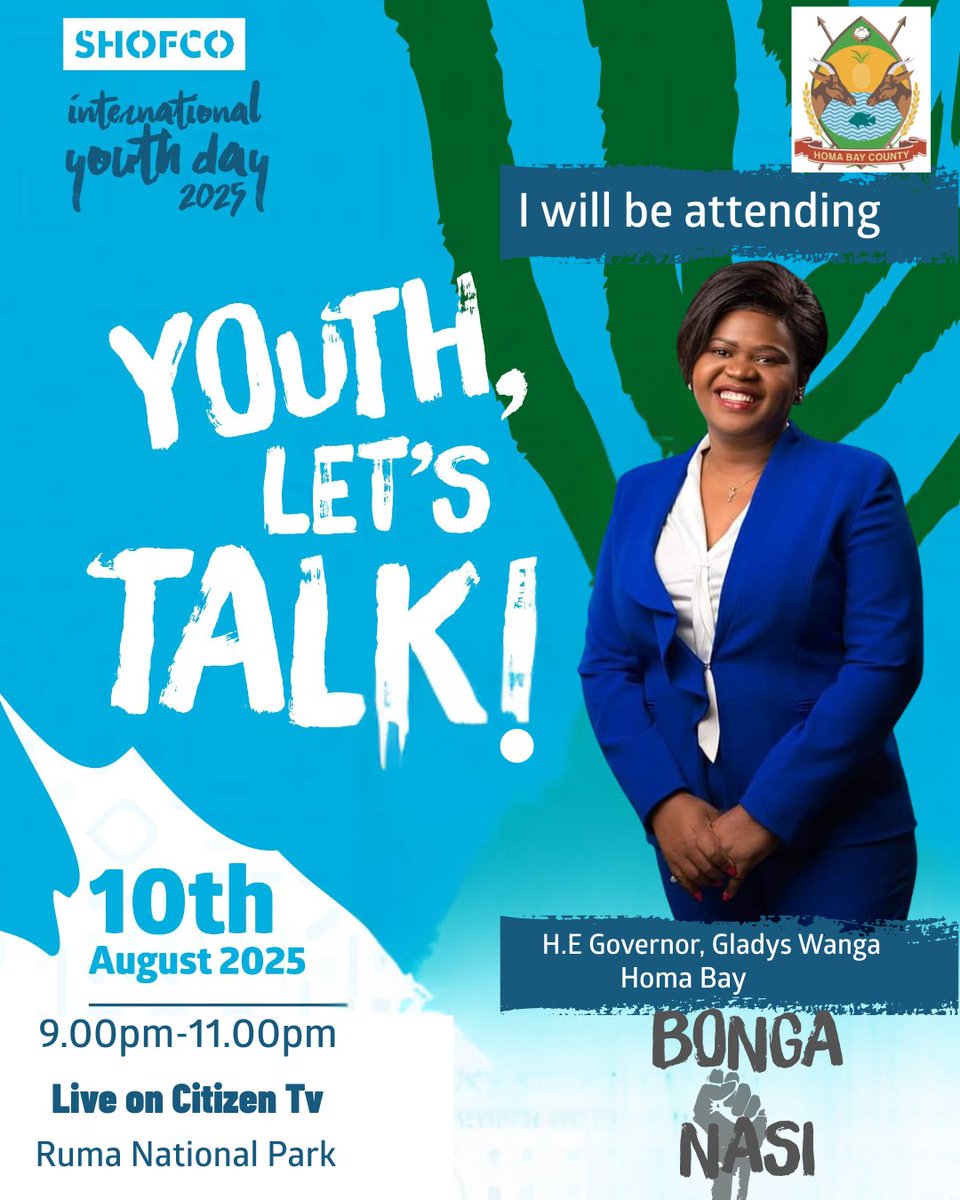 Leo grou pale Ruma National Park imeshika nare! In partnership with the County Government of Homa Bay, we are hosting 400+ youths from 47 counties tukibonga na magavanas and other elected leaders on youth political engagement, kuchapa hustle legit +skilling #withusnotforus