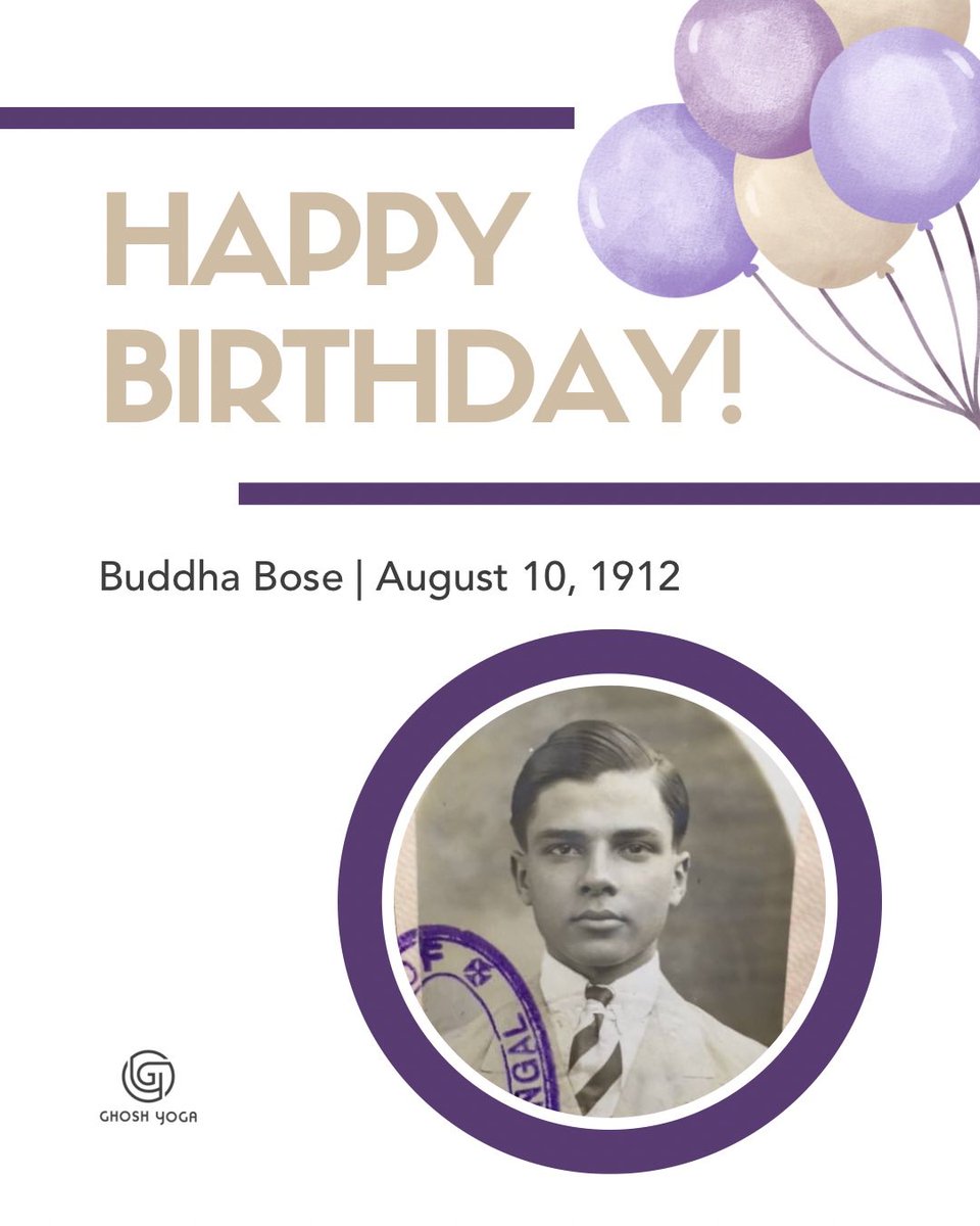 Happy Birthday Buddha Bose! 🎉

#HappyBirthday #buddhabose #ghoshyoga