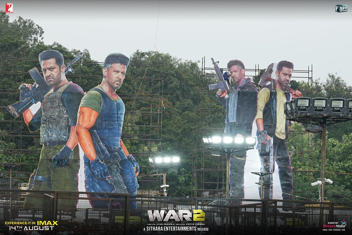 Sithara Entertainments (@sitharaents) on Twitter photo #WAR2 Grand Pre-Release Event is all set to rock Yousufguda Police Grounds tonight! 😎
Watch LIVE Here — youtube.com/live/tbFmf-zXh…
<a href="/tarak9999/">Jr NTR</a> <a href="/iHrithik/">Hrithik Roshan</a> <a href="/advani_kiara/">Kiara Advani</a> #AyanMukerji <a href="/yrf/">Yash Raj Films</a>
AP & TG Release by <a href="/SitharaEnts/">Sithara Entertainments</a> #WAR2 Grand Pre-Release Event is all set to rock Yousufguda Police Grounds tonight! 😎
Watch LIVE Here — youtube.com/live/tbFmf-zXh…
<a href="/tarak9999/">Jr NTR</a> <a href="/iHrithik/">Hrithik Roshan</a> <a href="/advani_kiara/">Kiara Advani</a> #AyanMukerji <a href="/yrf/">Yash Raj Films</a>
AP & TG Release by <a href="/SitharaEnts/">Sithara Entertainments</a>