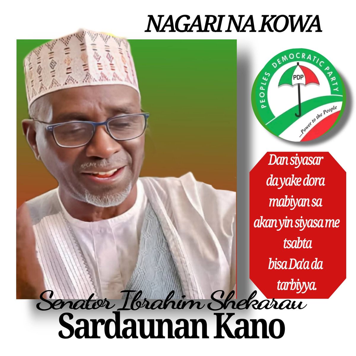 Tafiyar aminci sardaunan kano Dr Mal Ibrahim shekarau