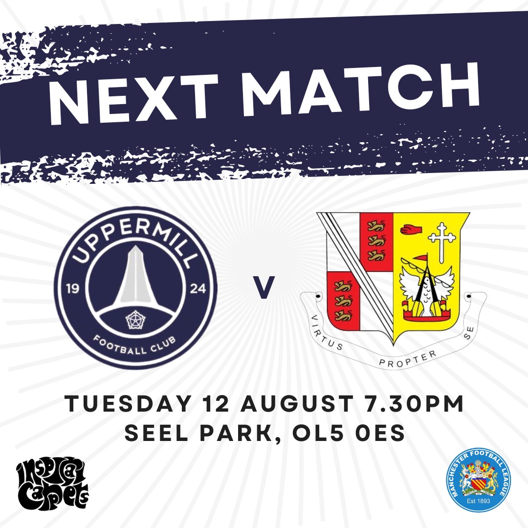 Next up Royton town Tuesday  at home . Who doesn't love a local derby, gates open 1830 £3 adults £1 concession 
Food &amp; Beer served
