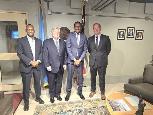 U.S. Embassy Mogadishu, Somalia (@us2somalia) on Twitter photo For every nation, border security is national security. In Somalia, border security is also a key element in the fight against al-Shabaab/al Qaeda and ISIS.
Ambassador Riley was, therefore, pleased to have a very productive meeting today with <a href="/Icasomalia/">ICA Somalia</a> DG <a href="/M_Duhulow/">Mustafa Duhulow</a> to discuss For every nation, border security is national security. In Somalia, border security is also a key element in the fight against al-Shabaab/al Qaeda and ISIS.
Ambassador Riley was, therefore, pleased to have a very productive meeting today with <a href="/Icasomalia/">ICA Somalia</a> DG <a href="/M_Duhulow/">Mustafa Duhulow</a> to discuss