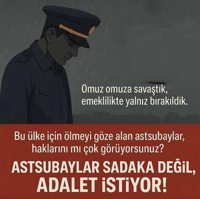 #MalulenEmekliAstsubaylar 
ASTSUBAYLAR SADAKA DEĞİL ADALET İSTİYOR !