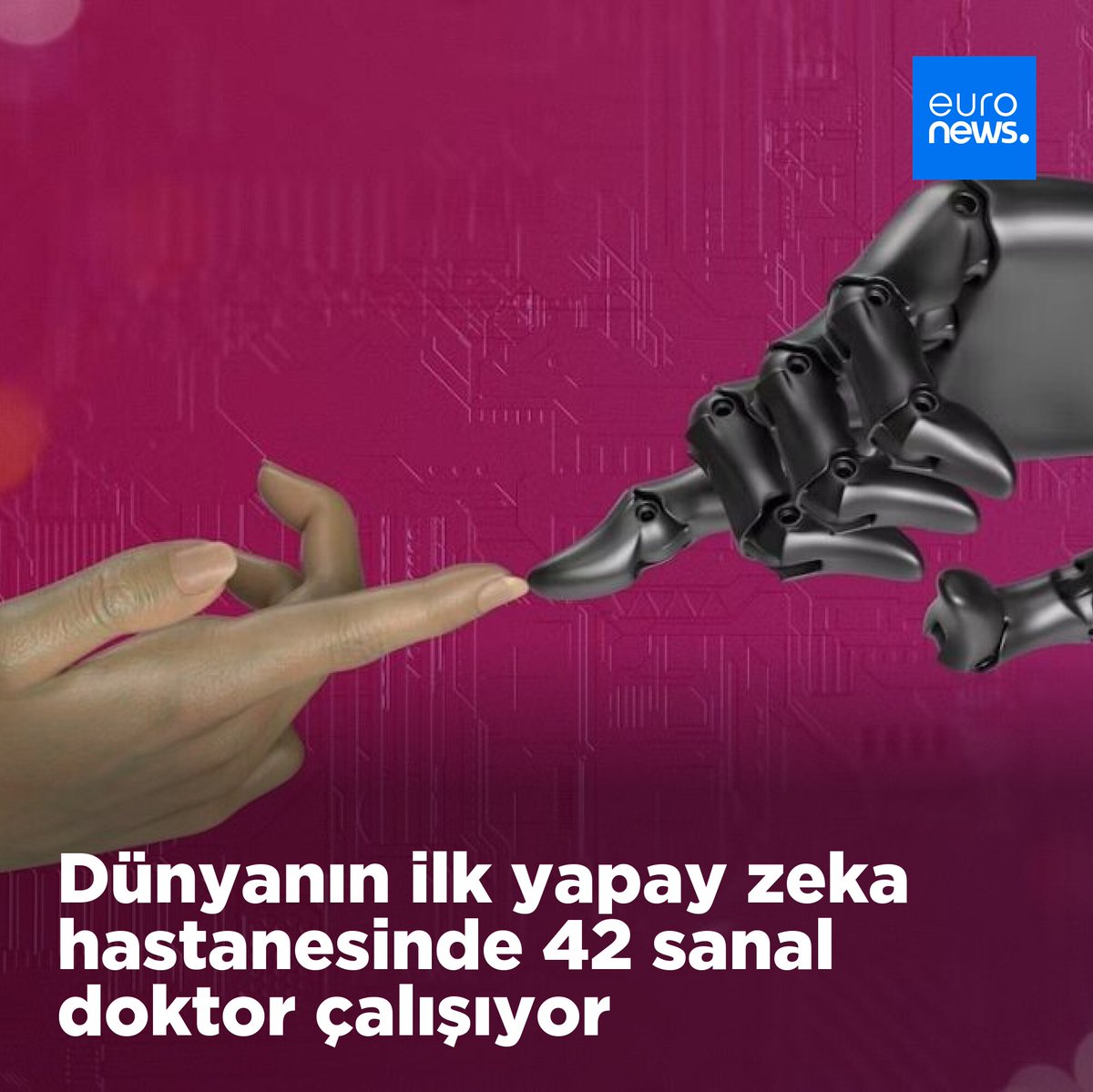 Tsinghua Üniversitesi, yakın zamanda dünyanın ilk yapay zeka hastanesi Agent Hospital’ı duyurdu.
➡️ l.euronews.com/gDfC