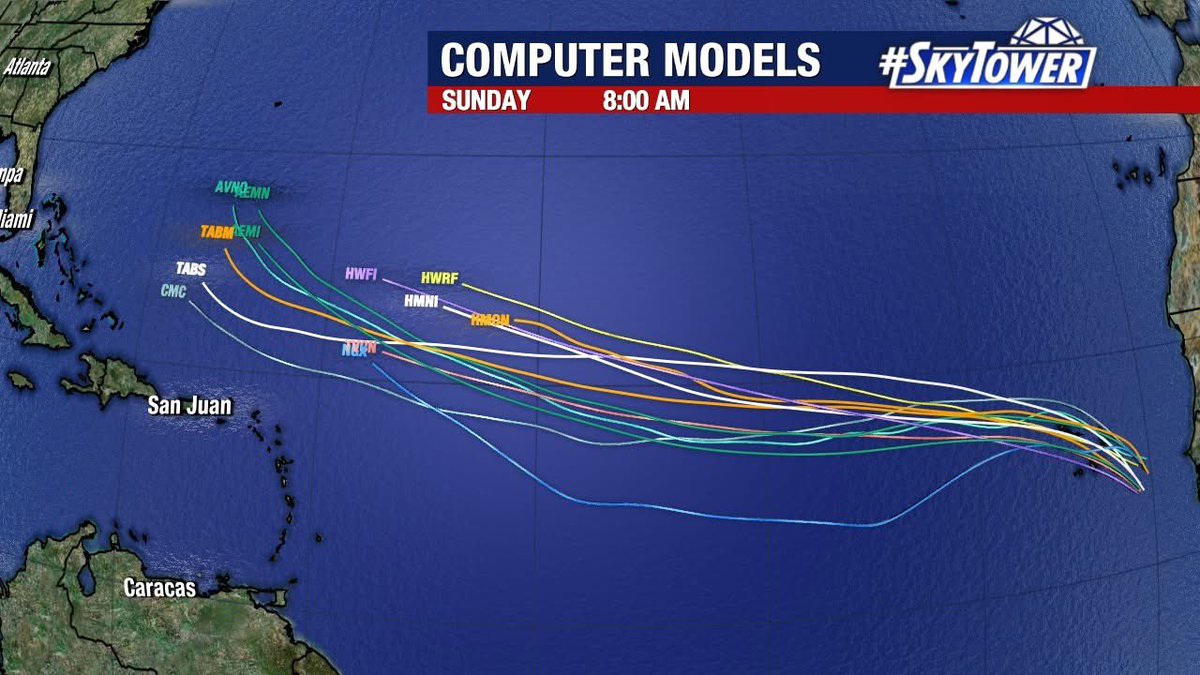 UPDATE:

The strong tropical wave (Invest 97L) which just moved off Africa has a high likelihood of becoming the first hurricane (Erin) of the season in the Atlantic. 

Couple of important points. 

This system is way out there. Over 3000 miles away. It is still over a week away