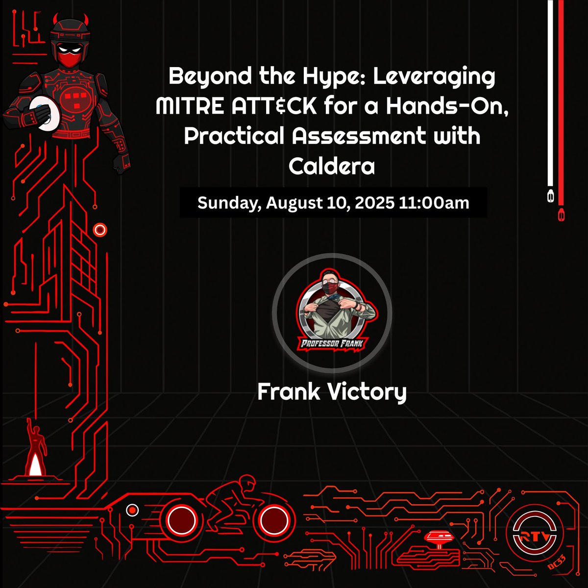 🚨 Bonus Session Alert! 🚨Happening TODAY at 11AM on Track 1 — Beyond the Hype: Leveraging MITRE ATT&amp;CK for a Hands-On, Practical Assessment with Caldera 🛡️ Bring your laptop + Type II Hypervisor &amp; dive into real-world attack simulations, defense testing, &amp; risk mgmt strategies!