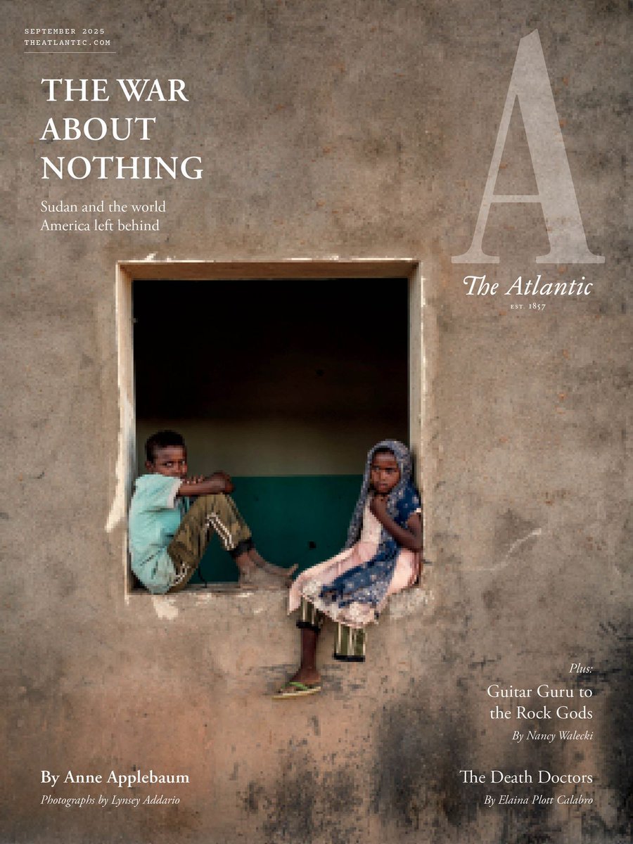 The Atlantic (@theatlantic) on Twitter photo Twice this year, <a href="/anneapplebaum/">Anne Applebaum</a> visited the front lines of Sudan’s brutal war. No international organizations, diplomats, or Americans are coming to fill the void that years of violence have created, she reports.
Read The Atlantic’s September cover story: theatln.tc/nXcncGoo Twice this year, <a href="/anneapplebaum/">Anne Applebaum</a> visited the front lines of Sudan’s brutal war. No international organizations, diplomats, or Americans are coming to fill the void that years of violence have created, she reports.
Read The Atlantic’s September cover story: theatln.tc/nXcncGoo