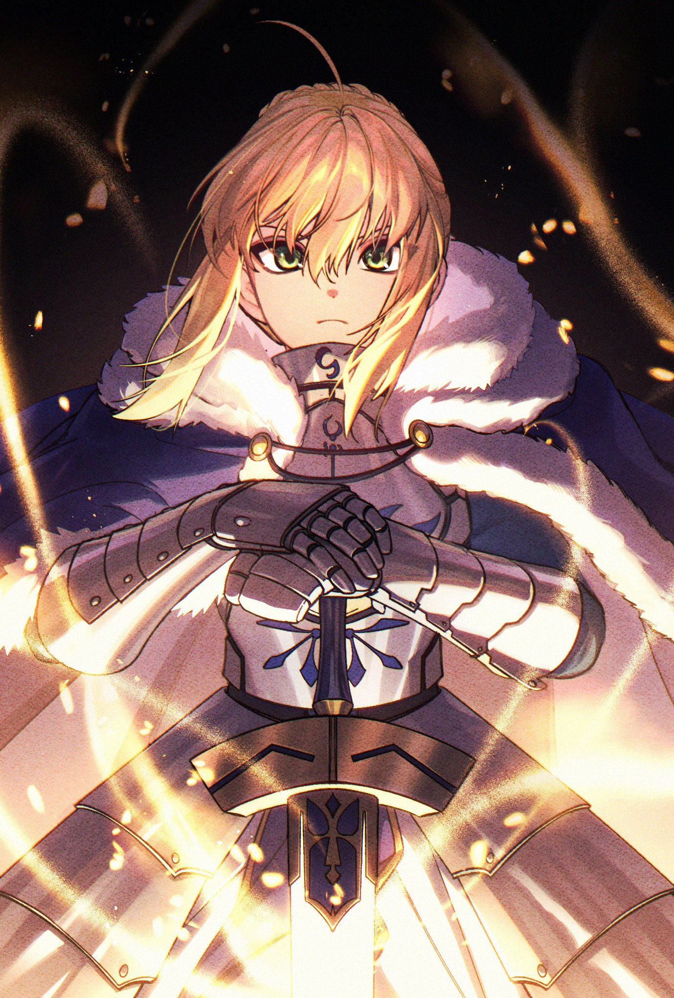 Fate の新聞広告　アルトリア・ペンドラゴン Fate の新聞広告 アルトリア・ペンドラゴン