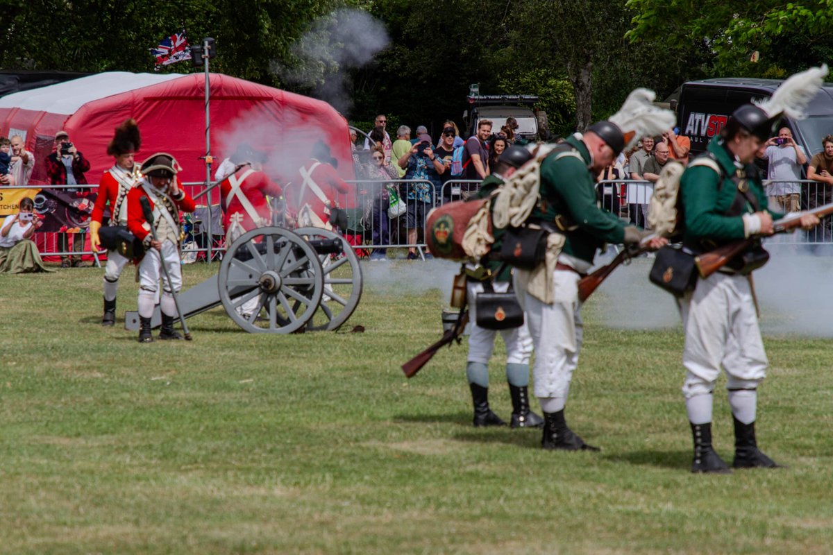 The Association of Crown Forces (1776) were one of the main attractions in the Arena on Somerset Armed Forces Day.