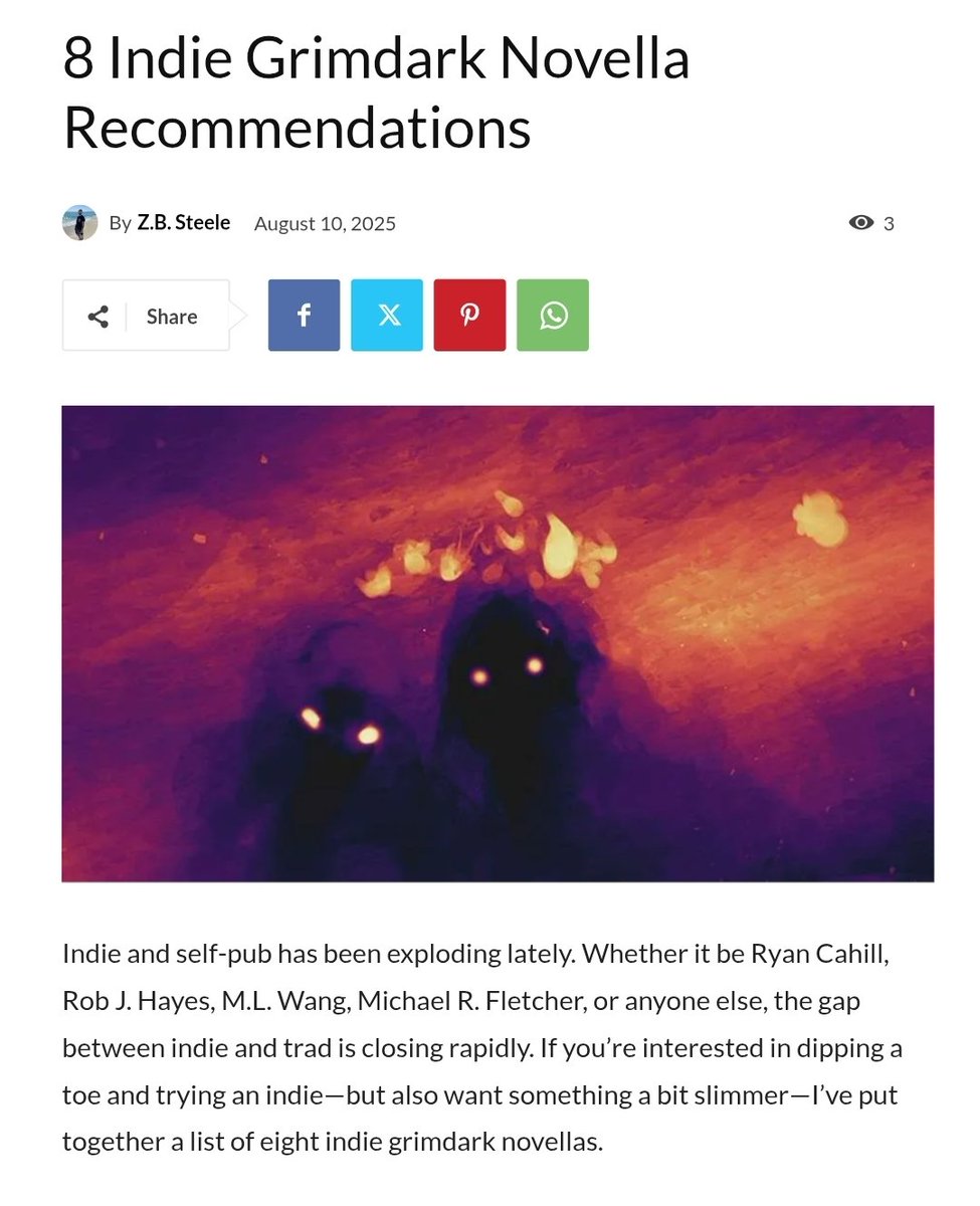 Z.B. Steele (@zb_steele) on Twitter photo I made a list of 8 grimdark novella recommendations!
Live on <a href="/Grimdark_Mag/">Grimdark Magazine</a> -- come check it out!!
⬇️🔽⬇️ I made a list of 8 grimdark novella recommendations!
Live on <a href="/Grimdark_Mag/">Grimdark Magazine</a> -- come check it out!!
⬇️🔽⬇️