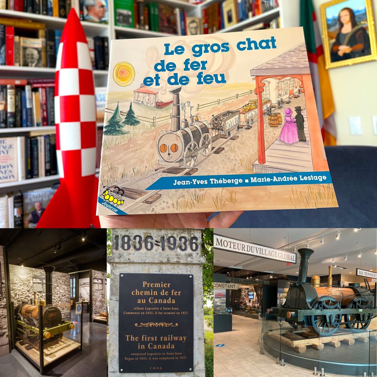 glavoie_intl's tweet image. #LectureDominicale

Petit livre pour enfant sur histoire de 1re ligne de chemin de fer au Canada, la "Champlain &amp;amp; St.Lawrence Railroad"

Financée par le montréalais John #Molson &amp;amp; inaugurée en 1836, elle relie #SaintJeanSurRichelieu &amp;amp; #LaPrairie. 

#LaVieEstPlusBelleEnTrain