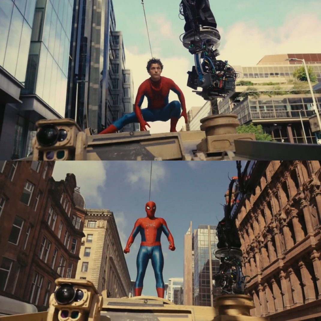 Suiting up. #SpiderManBrandNewDay