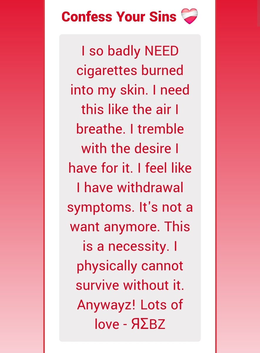 love you too, that's.. concerning 😭 but yk sometimes me too, it's like an itch