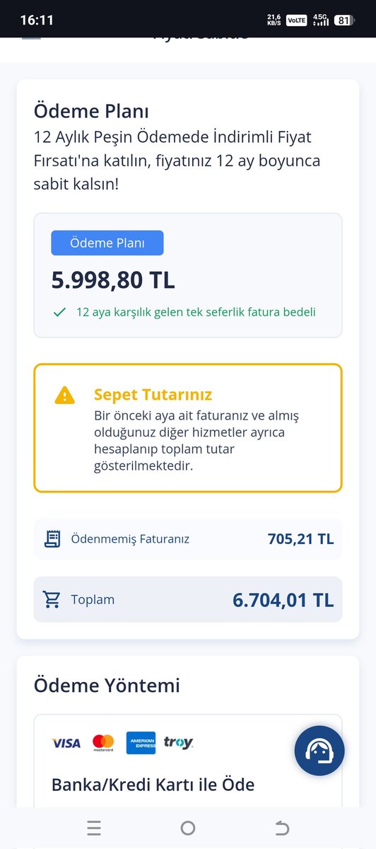 pjamaliobserver's tweet photo. @TurkNet 12 aylık ödemeyi peşin yapacağım fakat ilk ayın zamlı faturası da üzerine eklenerek hesap çıkarılıyor. Bu durumda 13 aylık ödeme yapmış olmuyor muyum? Yanlışım varsa biri beni aydınlatabilir mi? https://t.co/4kqvtKofeT