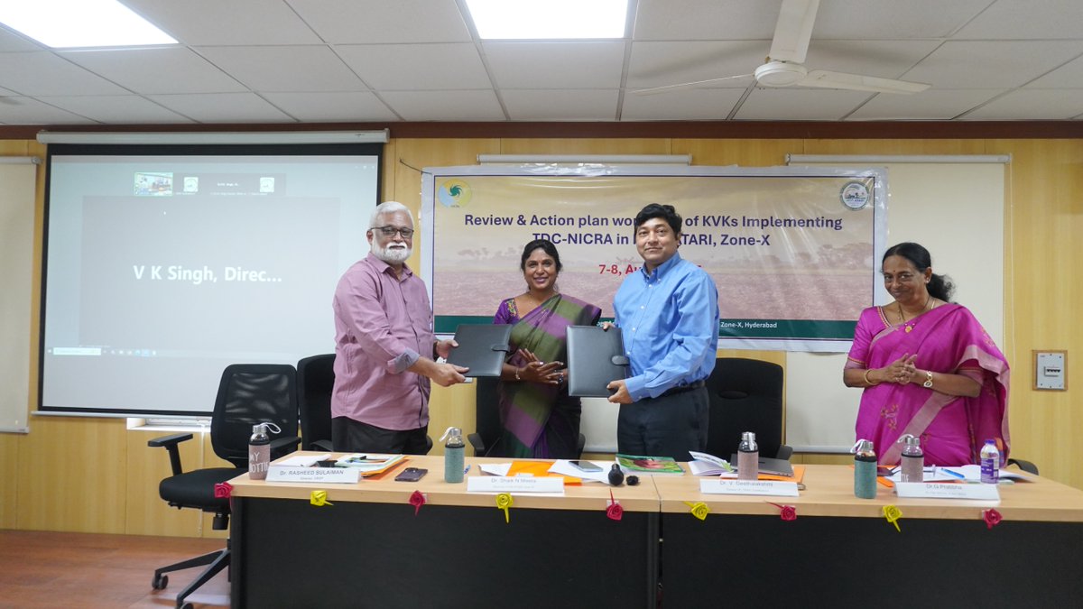 Exciting news!

CRISP partners with ICAR–ATARI Zone-X to strengthen #KVK capacity in AP, TS, TN &amp; Puducherry.

Together, we’ll boost training, research, documentation &amp; outreach: empowering farmers with better knowledge &amp; practices. 🌱

#AgriInnovation #FarmersFirst #Knowledge