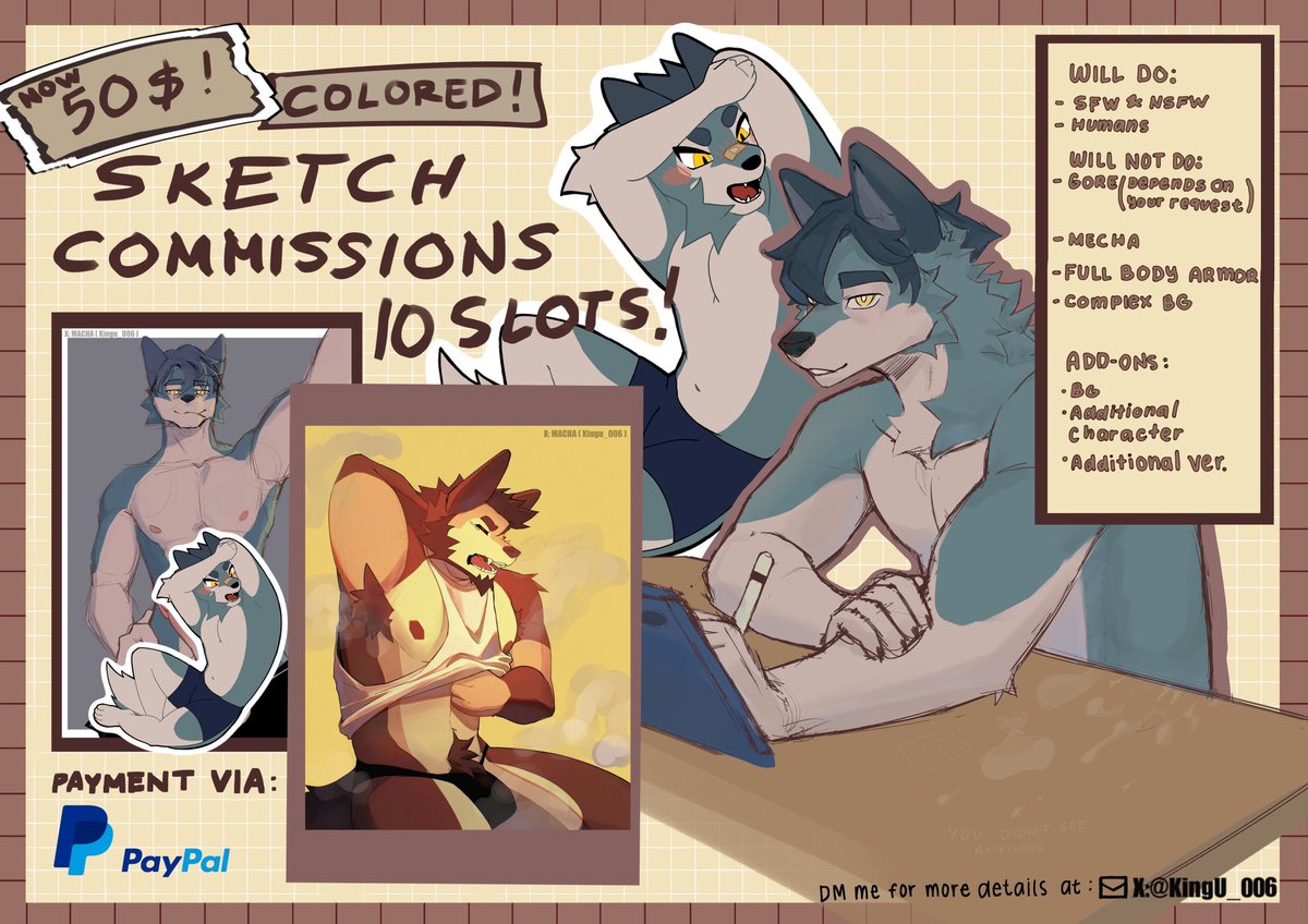 August Comms are now open!

Opening 10 slots for this month!
Dm me for more inquiries