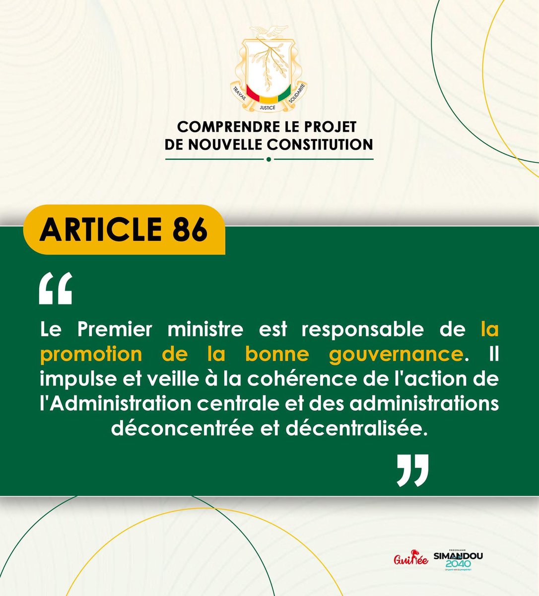 🎓 🇬🇳|| 📜 𝐏𝐫𝐨𝐣𝐞𝐭 𝐝𝐞 𝐧𝐨𝐮𝐯𝐞𝐥𝐥𝐞 𝐂𝐨𝐧𝐬𝐭𝐢𝐭𝐮𝐭𝐢𝐨𝐧 : 𝐮𝐧 𝐣𝐨𝐮𝐫, 𝐮𝐧 𝐚𝐫𝐭𝐢𝐜𝐥𝐞