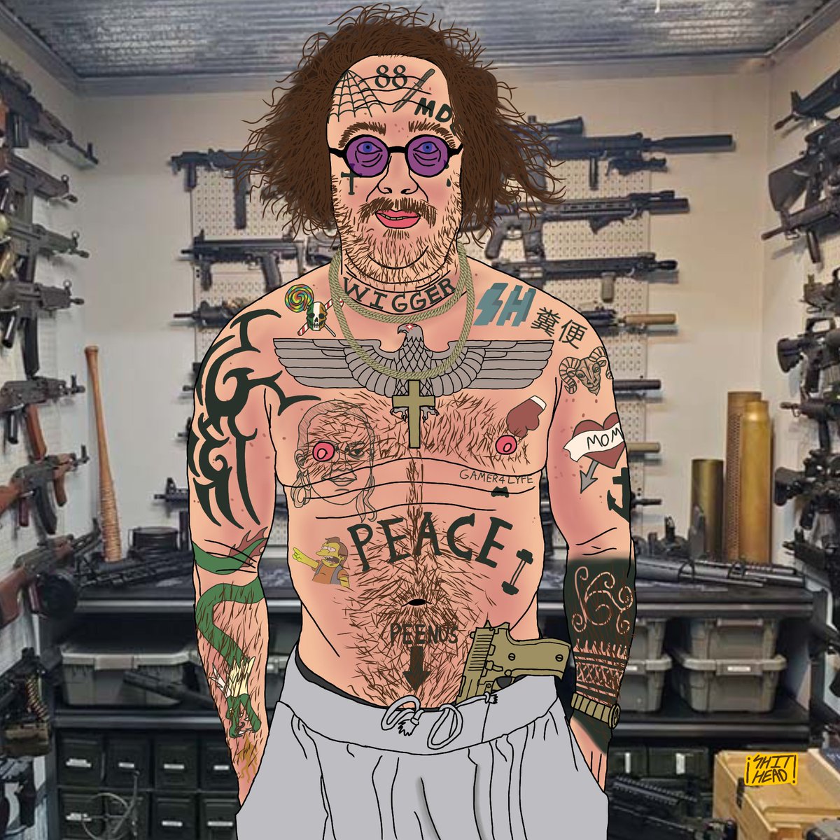 Shithead420X's tweet photo. The Wigger
#mde #extremepeace #fishtanklive https://t.co/69QnYtEYVe
