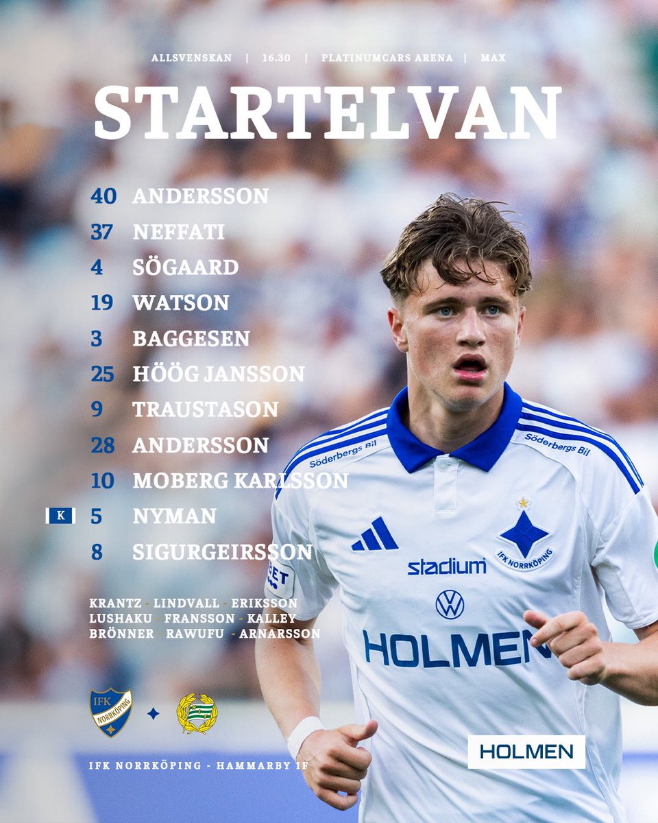 𝐊𝐀𝐌𝐑𝐀𝐓𝐄𝐑𝐍𝐀𝐒 𝐄𝐋𝐕𝐀 - nu kör vi! 

⚪️🔵#ifknorrköping