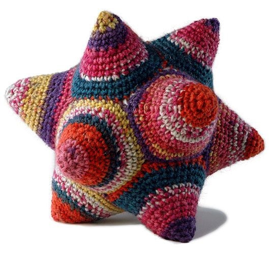 knithacker's tweet image. Free Patterns To Knit or Crochet An Amazing Asteroid Ball ... a Dandy Dodecahedron Like This Makes a Great Gift! 👉 buff.ly/QMeOoJ5 #knitting #crochet #freepattern